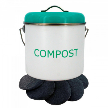 Composteur de cuisine à filtre charbon