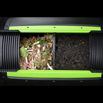 Composteur de jardin rotatif mobile - Mini-Composteur Mantis 140 litres -  Plastique haute densité - Protégé …